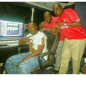 Sugu, Jay & Villy at Mwanalizombe Records